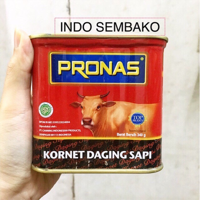 

Pronas Kornet Daging Sapi 340G Dus / Pronas Corned Beef Karton Terbaik