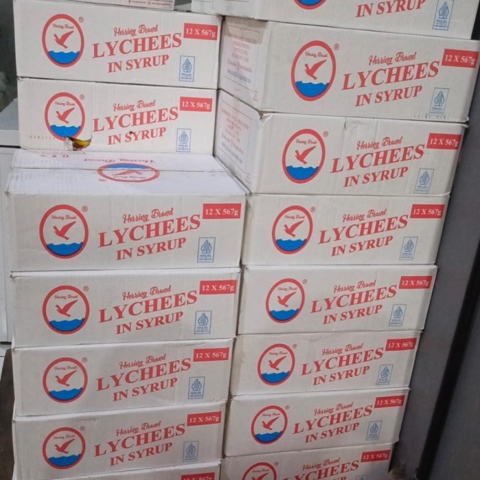 

Leci Kaleng / Lychee / Lychees Merk Herring Brand 1 Lusin Promo