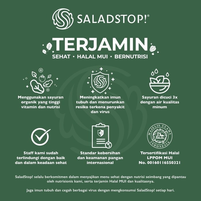 

Saladstop! #Makansehatdirumah C Wrap ( Healthy Salad Bundle ) Diskon