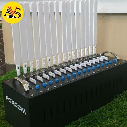 BEBAS ONGKIR - Modem pool FOXCOM 4G 16port usage data kuota garansi second