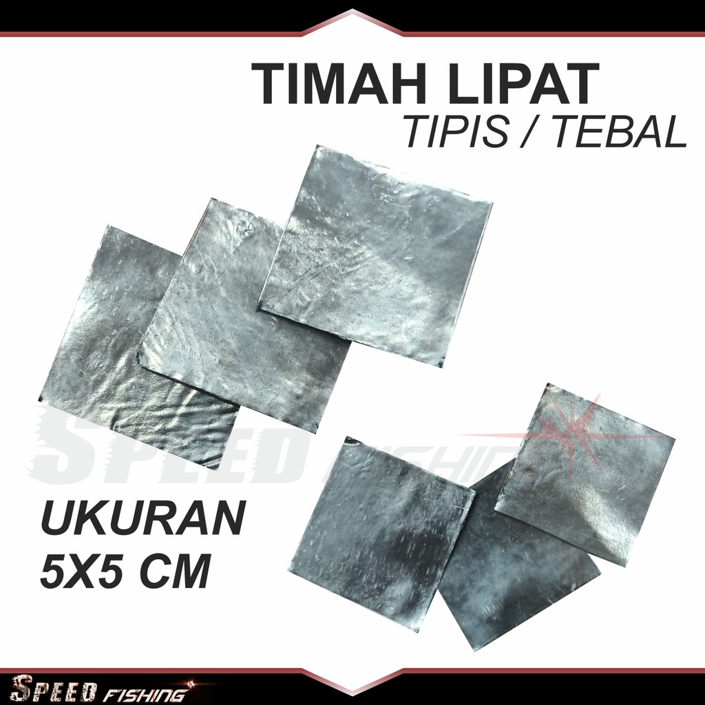 Timah Pancing Lipat Sinker Pemberat Timah Lembaran