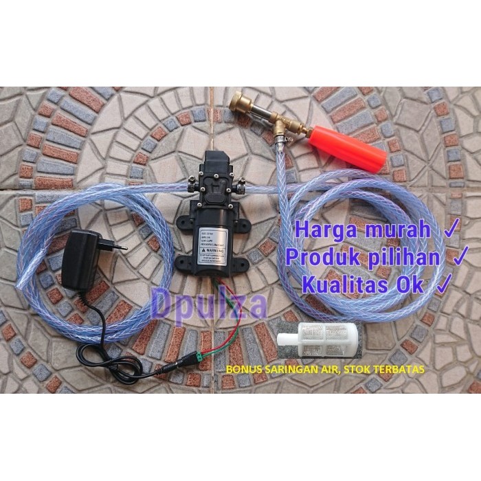 Termurah Paket Hemat-2 Lngkp Pompa Air Dc 12V Mini Jet Pump Cuci Steam Otomatis