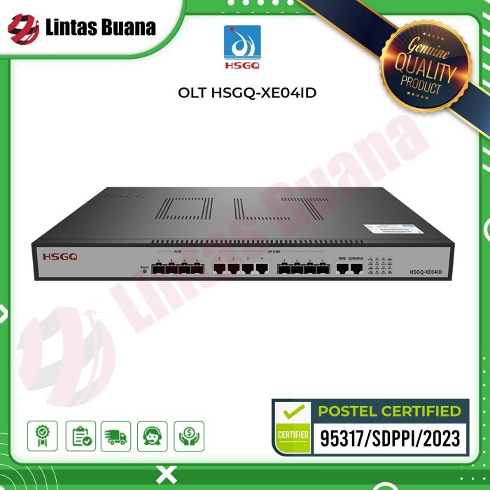 OLT HSGQ-XE04ID4port EPON OLT 10G Uplink AC+12V DC