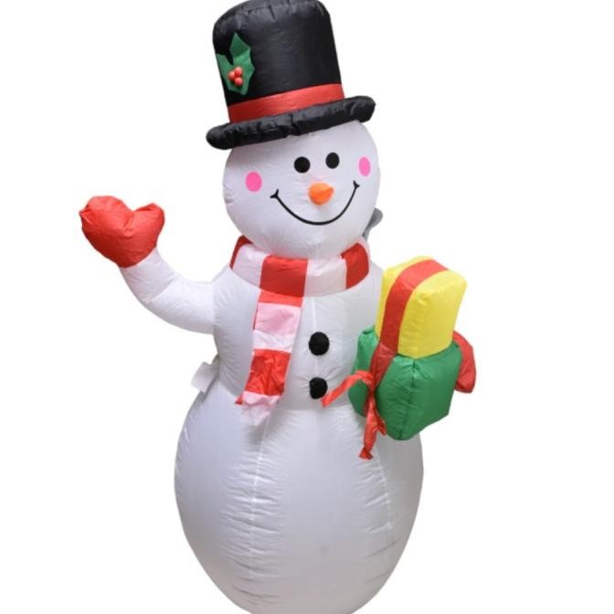 Noelle 150 Cm Patung balon Boneka Salju Santa Claus Dekorasi natal js