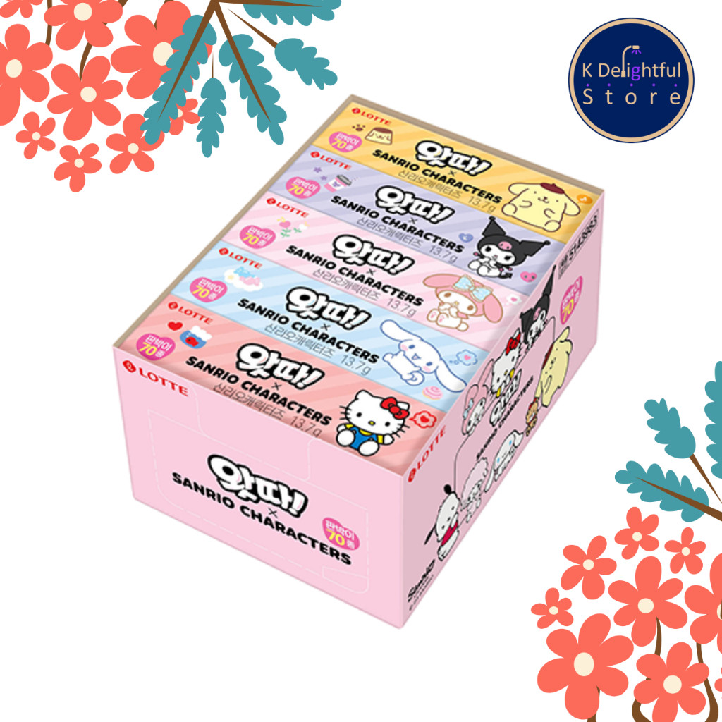 

[LOTTE] KARAKTER SANRIO / stiker decal / permen karet / 1 KOTAK (13,7g * 25 EA) |B4dfZssw|