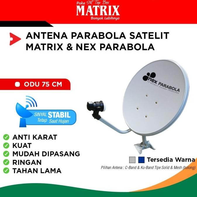 ODU NEX PARABOLA 75 CM BIRU SOLID