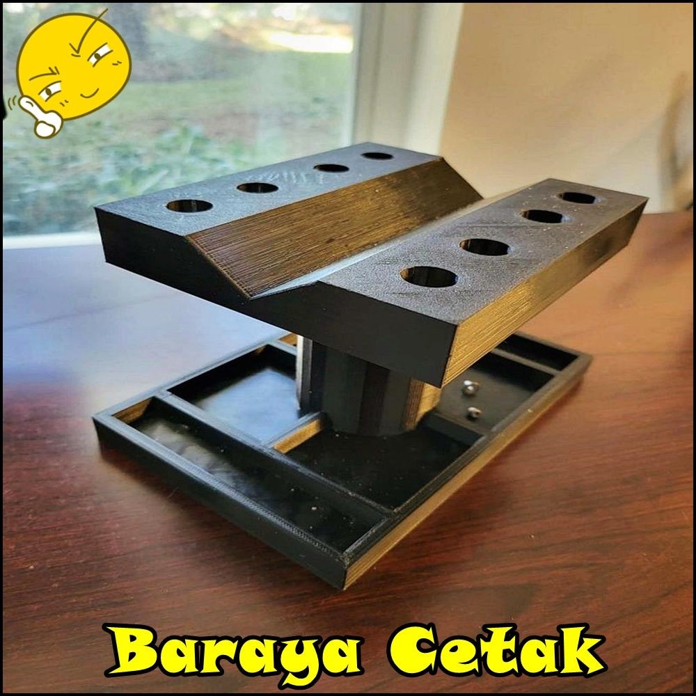 RC Stand With Shock Holder And Screw RC Jack Stand Dan Tempat Obeng RC WPL MN 3D Print Aksesoris Mai