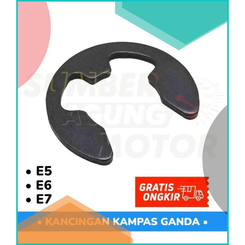 Kancing Snap Ring Pengunci Ring Plat Kampas Ganda Clip E5 E6 E7 140BZ