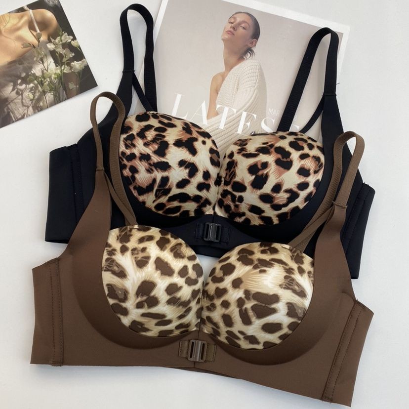 Bra Push Up dan Anti Kendur, BH Macan Tutul Depan Belakang Berbentuk