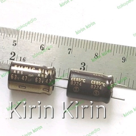 Cuci Gudang Elco Elna Silmic Ars 47Uf 63V Gold Genuine Japan