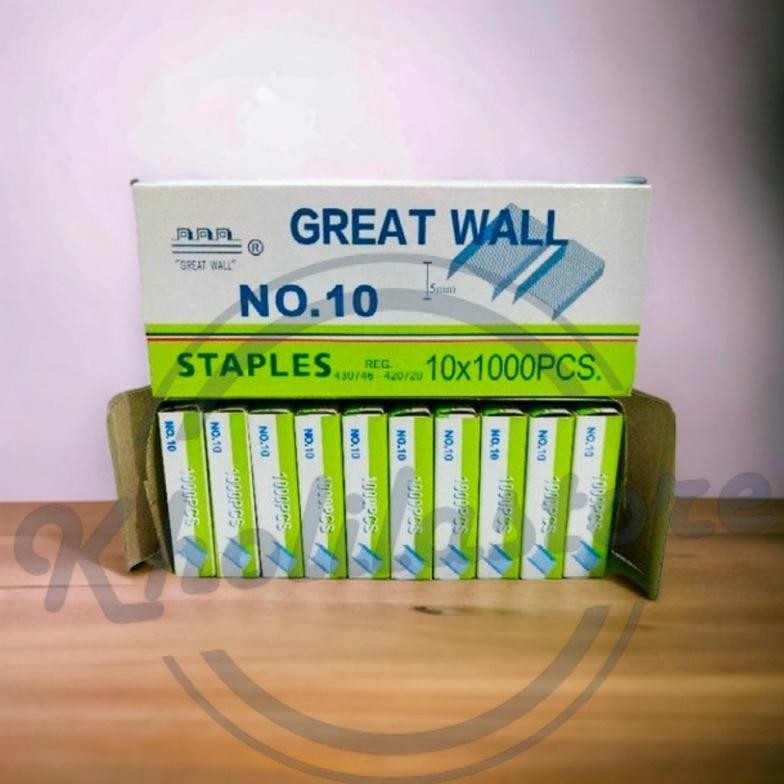 

Promo (1 Pack) Isi Stapler Refill Staples Great Wall No. 10 Promo