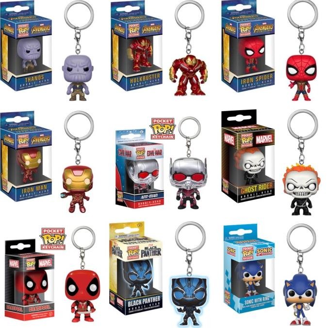 FUNKO POP Funko POP Keychain (Marvel, Infinity War, Thanos, Hulkbuster, Sonic)