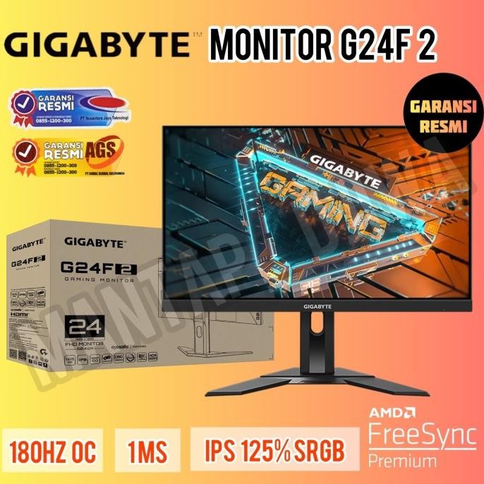 TERMURAH - Gigabyte Gaming Monitor G24F-EK / G24F EK FHD 24" IPS Display