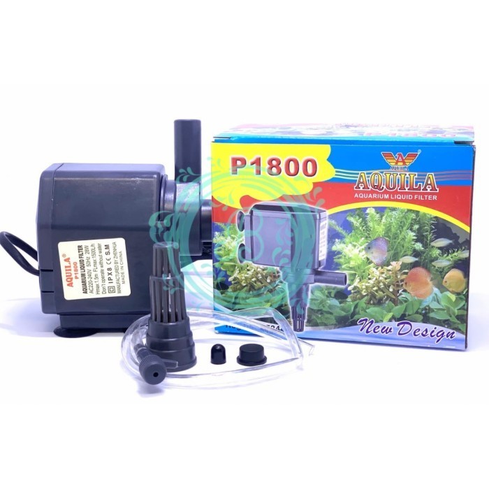 AQUILA 1800 Pompa Celup Pompa Aquarium Pompa Hidroponik Aquila P-1800