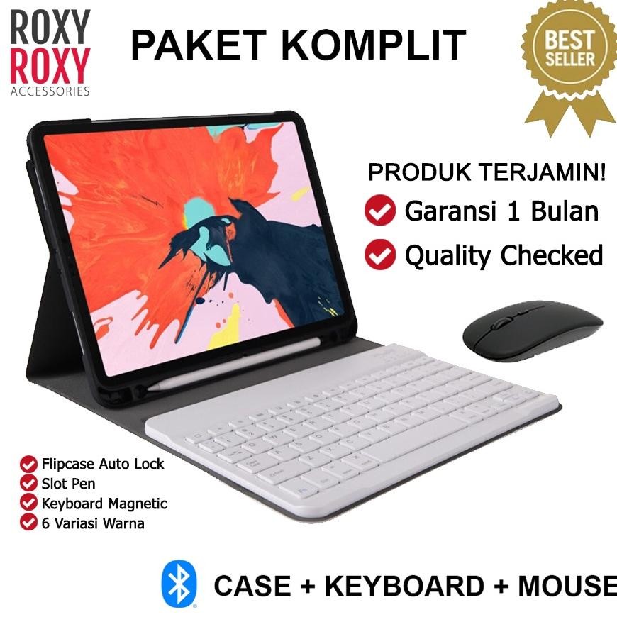 Samsung Tab A7 Lite T220 T225 8.7 Inch Tab A8 2022 X205 FS Smart Sarung Keyboard Bluetooth Smart Cas