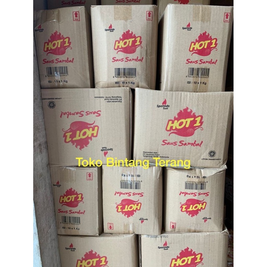 

Hot1 / Hot 1 / Hot One Saus Sambal 1 dus 10kg (10 x 1kg)