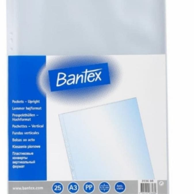 

plastik PP pocket A3 merek bantex