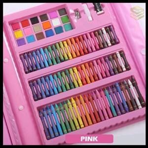 

Crayon Anak 208Pcs Set Alat Menggambar Melukis Anak-Anak