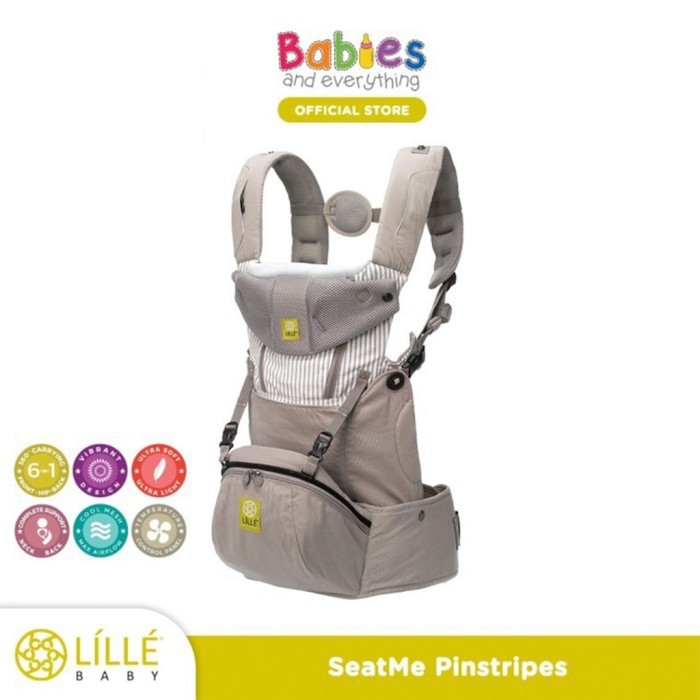 LILLEbaby Baby Carrier SeatMe All Seasons Pinstripes