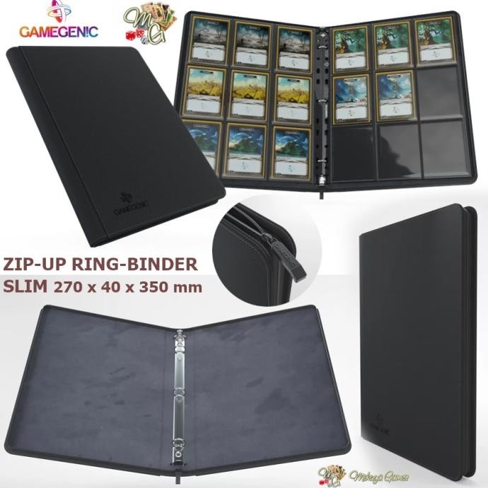 

Gamegenic ZIP-UP Ring-Binder SLIM Ordner 3-ring A4 zipper binder