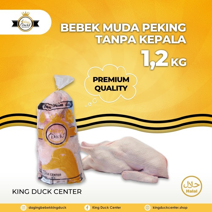 

Daging Bebek Peking 1,2Kg Tanpa Kepala Kaki