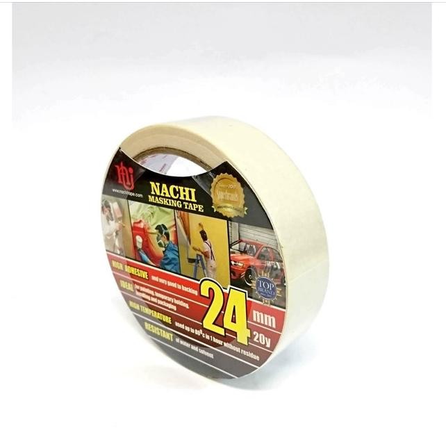 

(Dus) Nachi Masking Tape Lakban Kertas Cream 24 Mm X 20 Yard