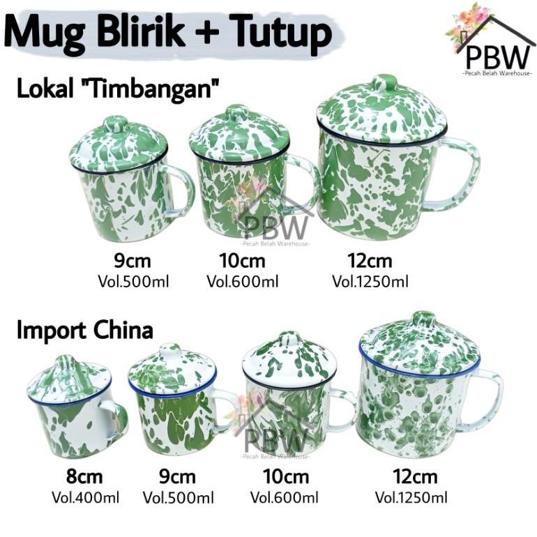 BS985 Cangkir Seng Blirik 8cm 9cm 10cm 12cm / Mug Blirik / Cangkir Blirik / Mug Jadul BIG SALE