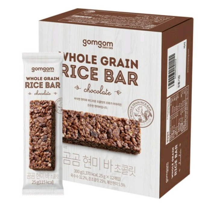 

Whole Grain Rice Bar Chocolate Gomgom Korea