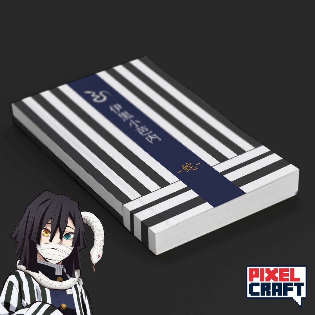 

Pocket Note Anime KIMETSU NO YAIBA Softcover A6 Motif Obanai Iguro