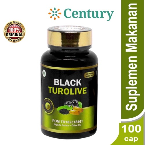 

BLACK TUROLIVE 100 KAP @500MG / MULTIVITAMIN / MINYAK ZAITUN CAPS / VITAMIN