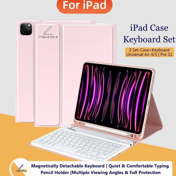 TERLARIS - Pink iPad Keyboard Case iPad Air 5/Air 4-10.9,Case iPad Pro 11 inch