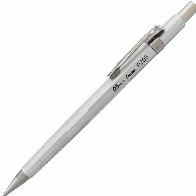 

NEW Pentel Sharp P205 0.5 Drafting Pencil - Silver