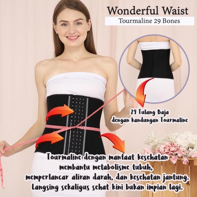 Korset 29 Tulang Baja Tourmaline / Waist Trainer 29 Steel Bones / Diet