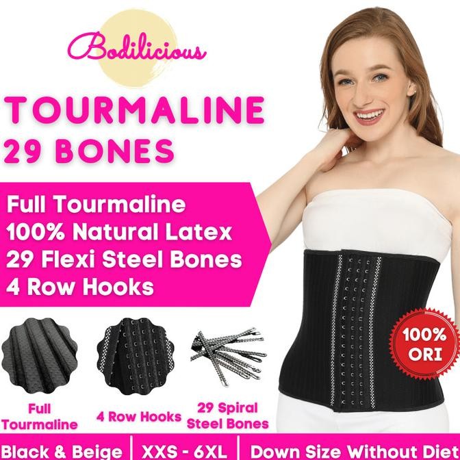 29 Bone Tourmaline Korset 29 Tulang Turmalin Bodilicious Waist Trainer