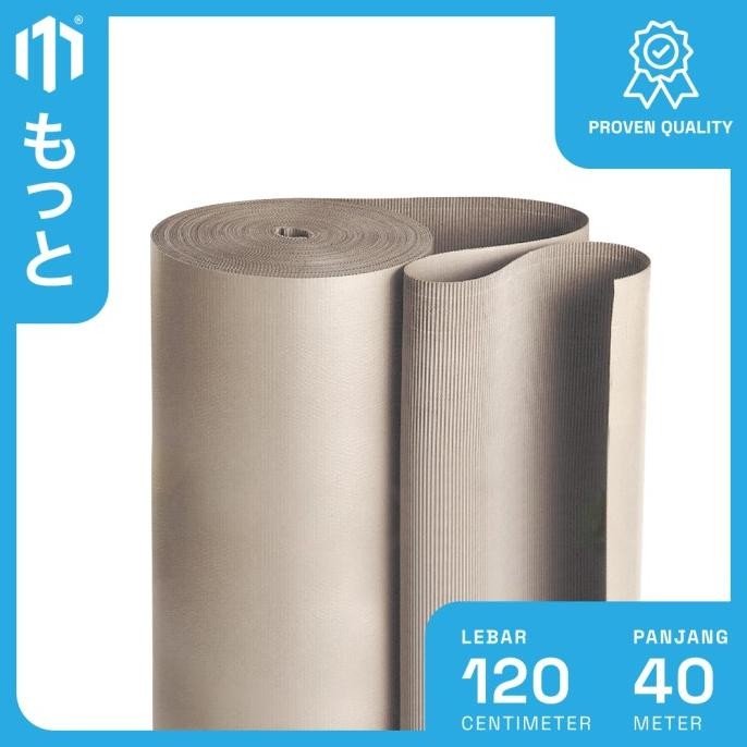 

BEBAS ONGKIR - Single Face / Corrugated Roll Ukuran 120 CM x 40 M - Karton Lembar Untuk Packing - Motto Single Face
