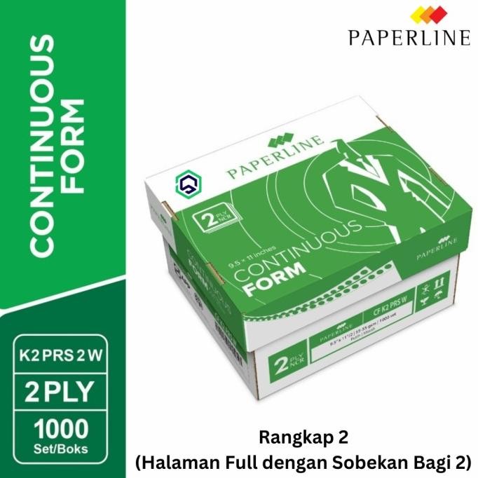 

TERLARIS - Continuous Form Kertas Komputer Paperline 9.5 x11 2 ply CF K2 PRS