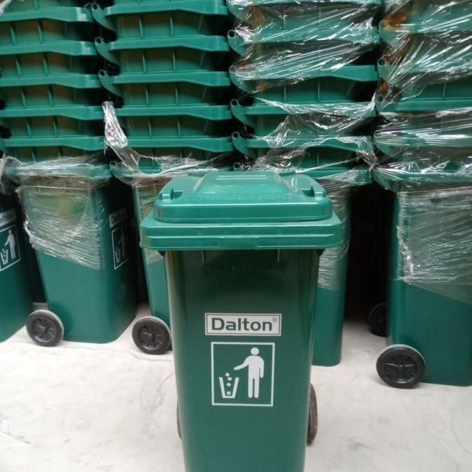 Tempat Sampah Plastik Outdoor DALTON LXD240F Dustbin HDPE 240L Grey