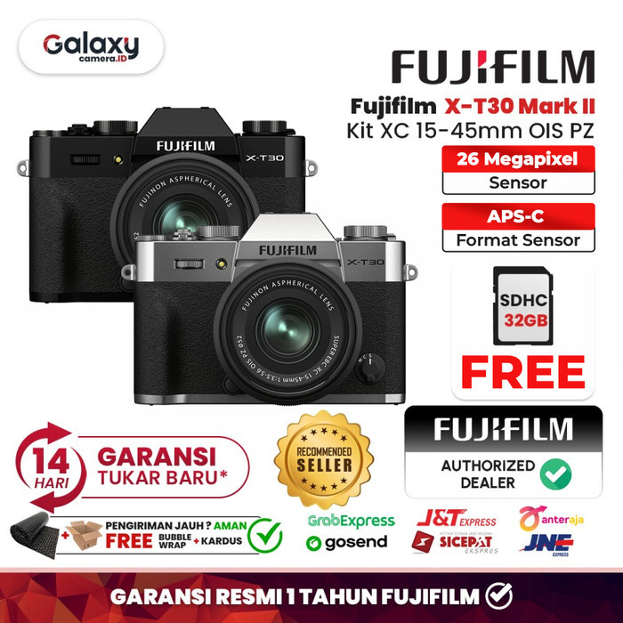 Fujifilm X-T30 Mark II / XT30 Mark 2 XT30II Kit 15-45mm Garansi Resmi