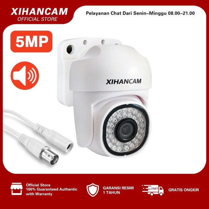 XIHANCAM 5MP Kamera CCTV DVR Audio Outdoor Camera Analog PTZ Infrared
