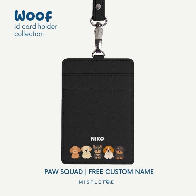 

TERBARU - Woof Custom ID Card Holder - Lanyard - Name Tag
