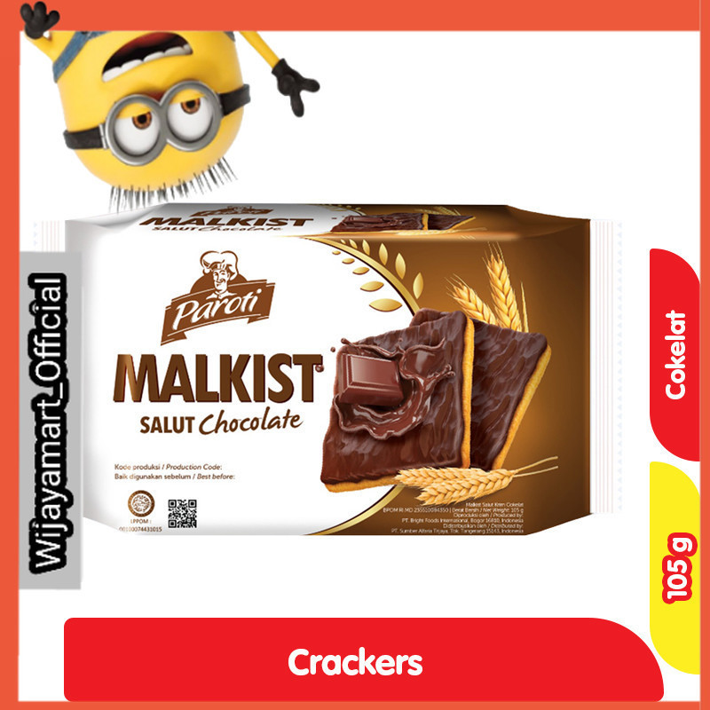 

Paroti Malkist Cackers Salut Krim Cokelat 105 g