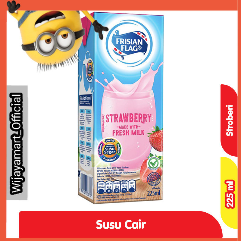 

Frisian Flag Purefarm Susu UHT Stroberi Kotak 225 ml