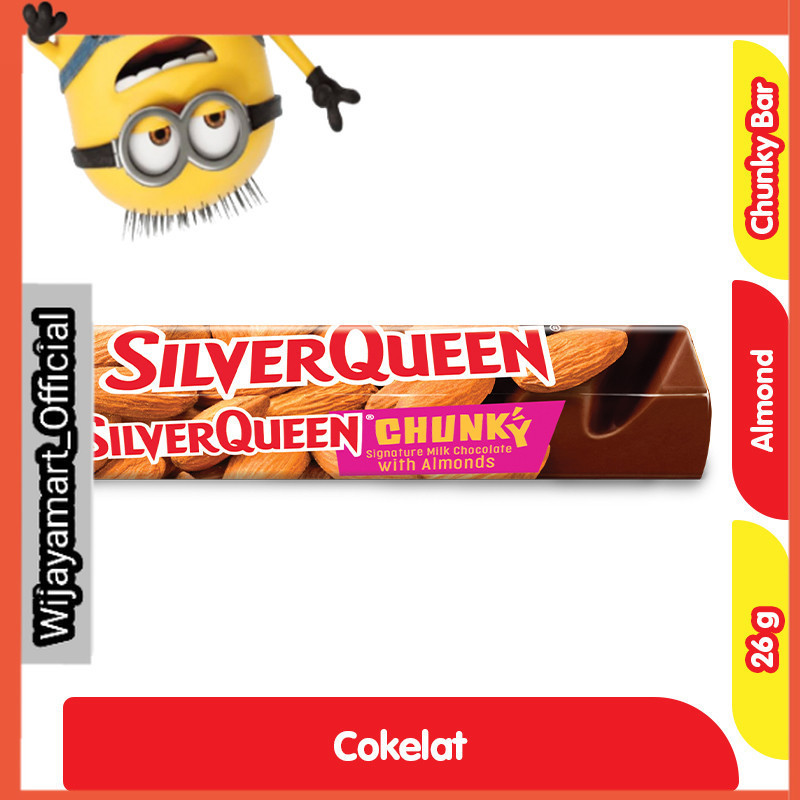 

SilverQueen Chunky Bar Cokelat Almond 26 g