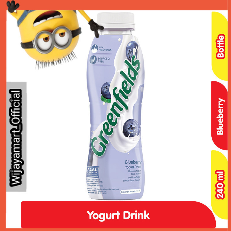 

Greenfields Minuman Yogurt Bluberi 240 ml