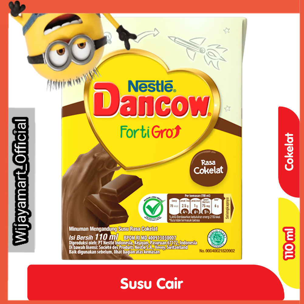 

Nestle Dancow FortiGro Susu UHT Cokelat 110 ml