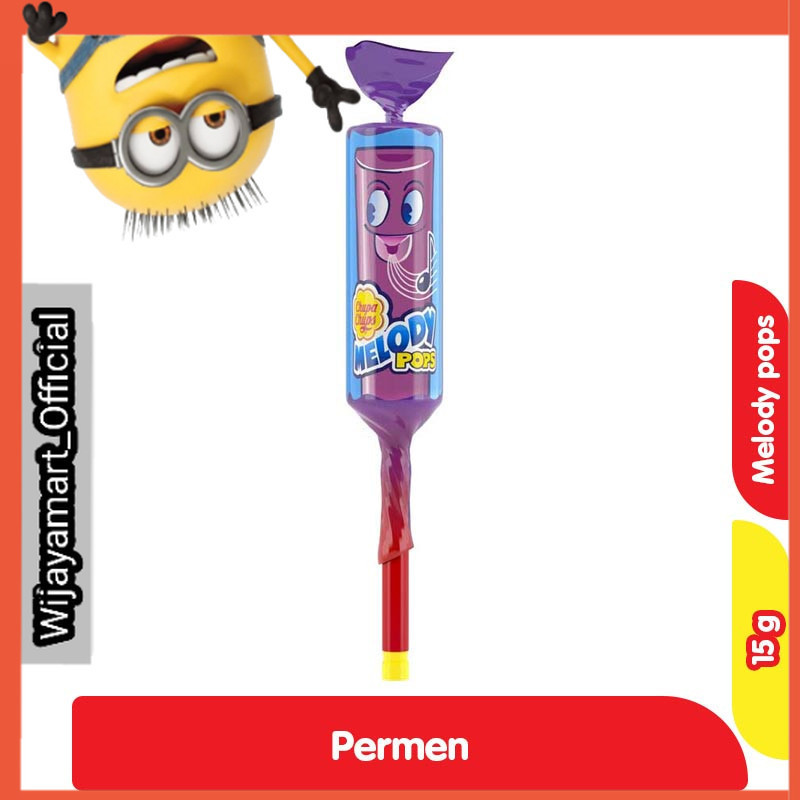 

Chupa Chups Permen Lolipop Melody Pops 15 g