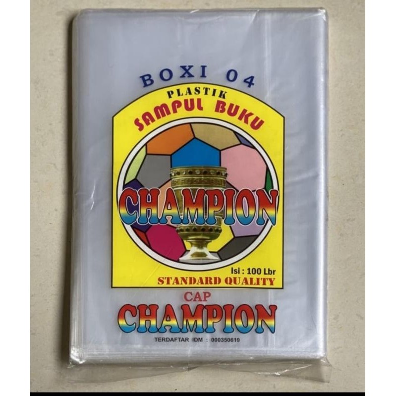 

Sale Sampul Buku Plastik Boxy Merek Champion Isi 100 Lembar