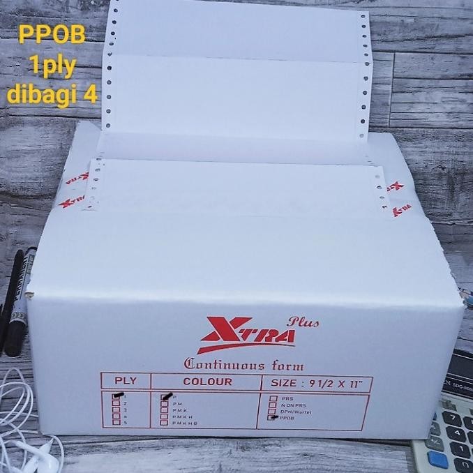 

TERMURAH - Kertas PPOB 1ply 9,5x11"/4 letter