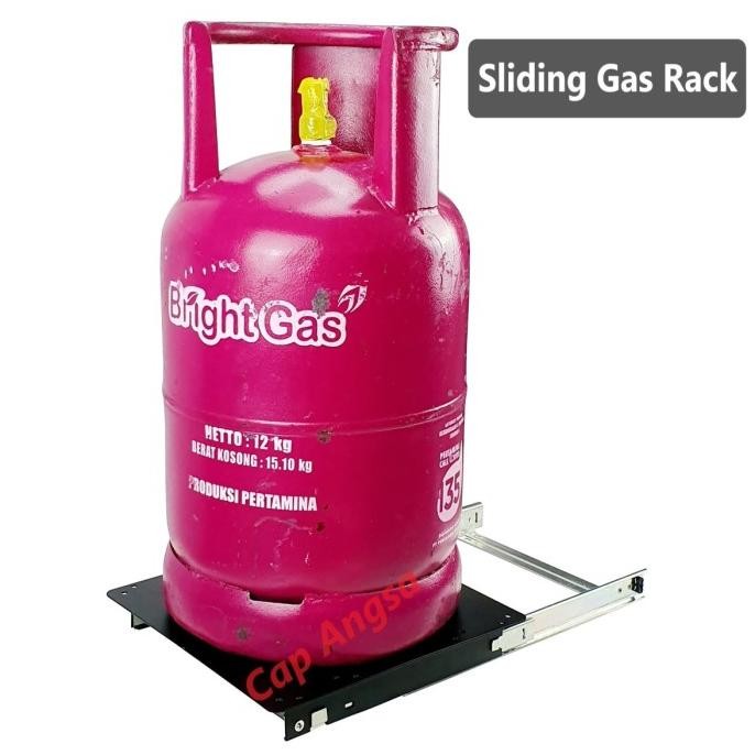 SLIDING GAS RACK TATAKAN GAS RODA ELPIJI RODA LPG ALAS TABUNG GAS RAK
