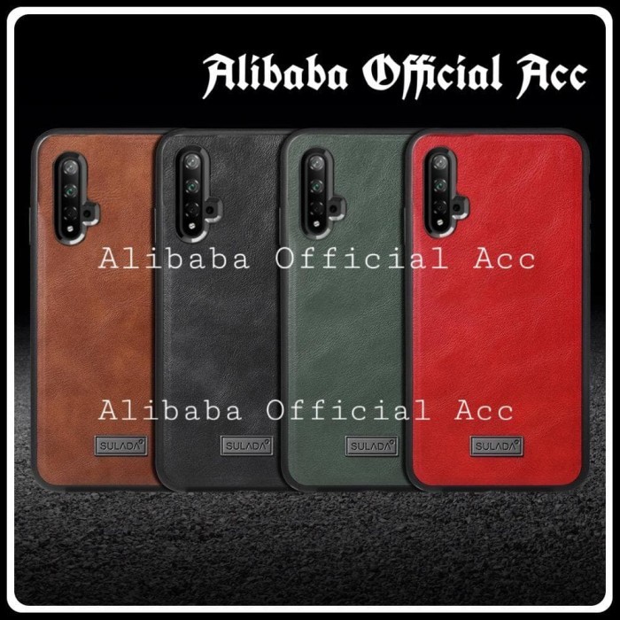 HUAWEI NOVA 5T SULADA LEATHER ORIGINAL HARD CASE KULIT SILICONE TPU
